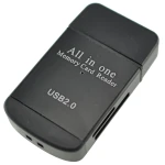 Lecteur de cartes mémoire USB 2.0 tout-en-un pour Micro SD, MMC, SDHC, TF et M2