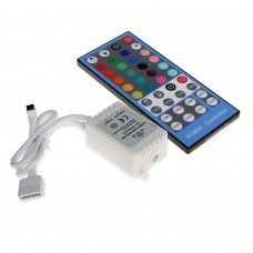 LED Strip Controller RGBW 12V - 24V, IR 40 Buttons Remote Control Dimmer  LED LIGHTS  4.50 euro - satkit