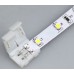 Bande Lumineuse LED Connecteurs à pince droite 10mm 2Pin 5050 RGB Sans soudure