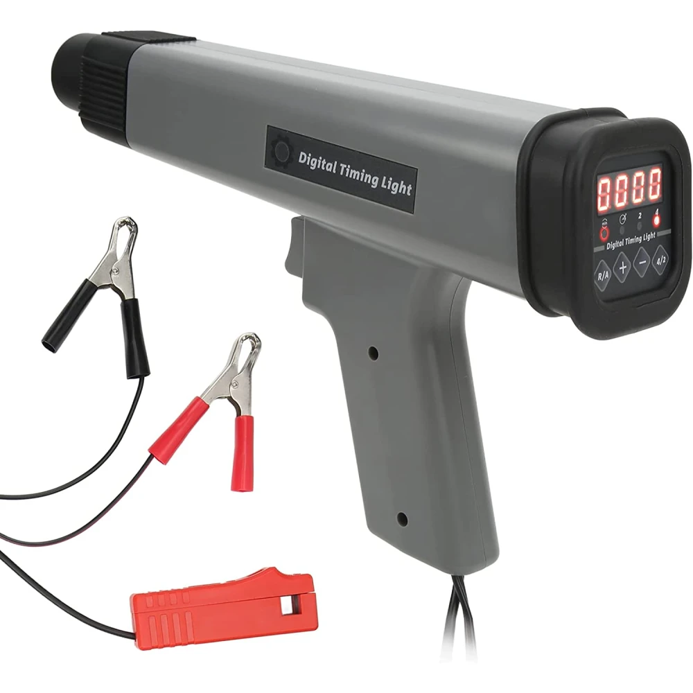 Lampe stroboscopique inductive numérique 12V pour voitures et motos avec pinces