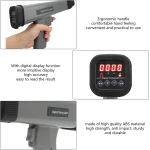 Lampe stroboscopique inductive numérique 12V pour voitures et motos avec pinces