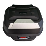 Top case moto 47L - Coffre universel amovible avec serrure et dossier