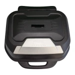 Top case moto 47L - Coffre universel amovible avec serrure et dossier