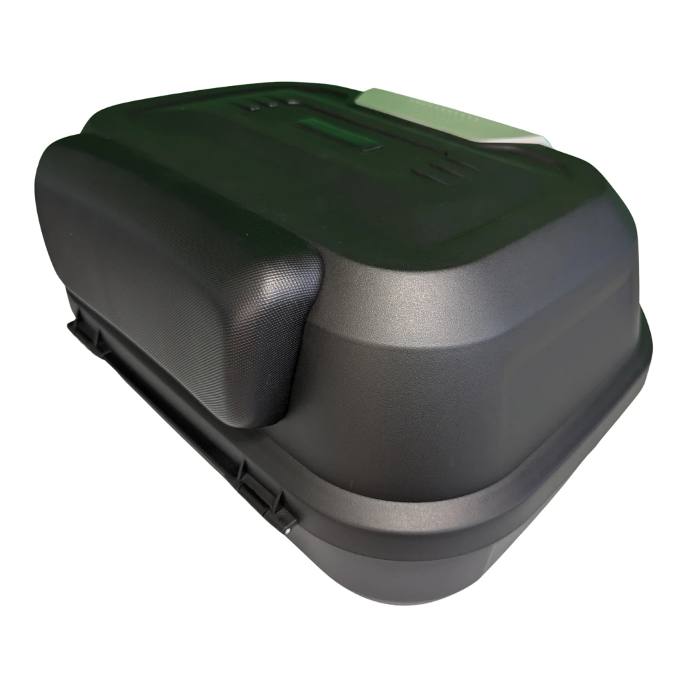 Top case moto 47L - Coffre universel amovible avec serrure et dossier