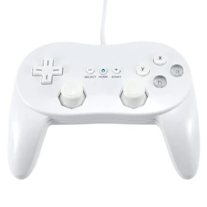 Manette Classique Pro Wii Blanche compatible pour Nintendo Wii