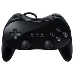 Manette classique Pro Wii noire compatible pour Nintendo Wii