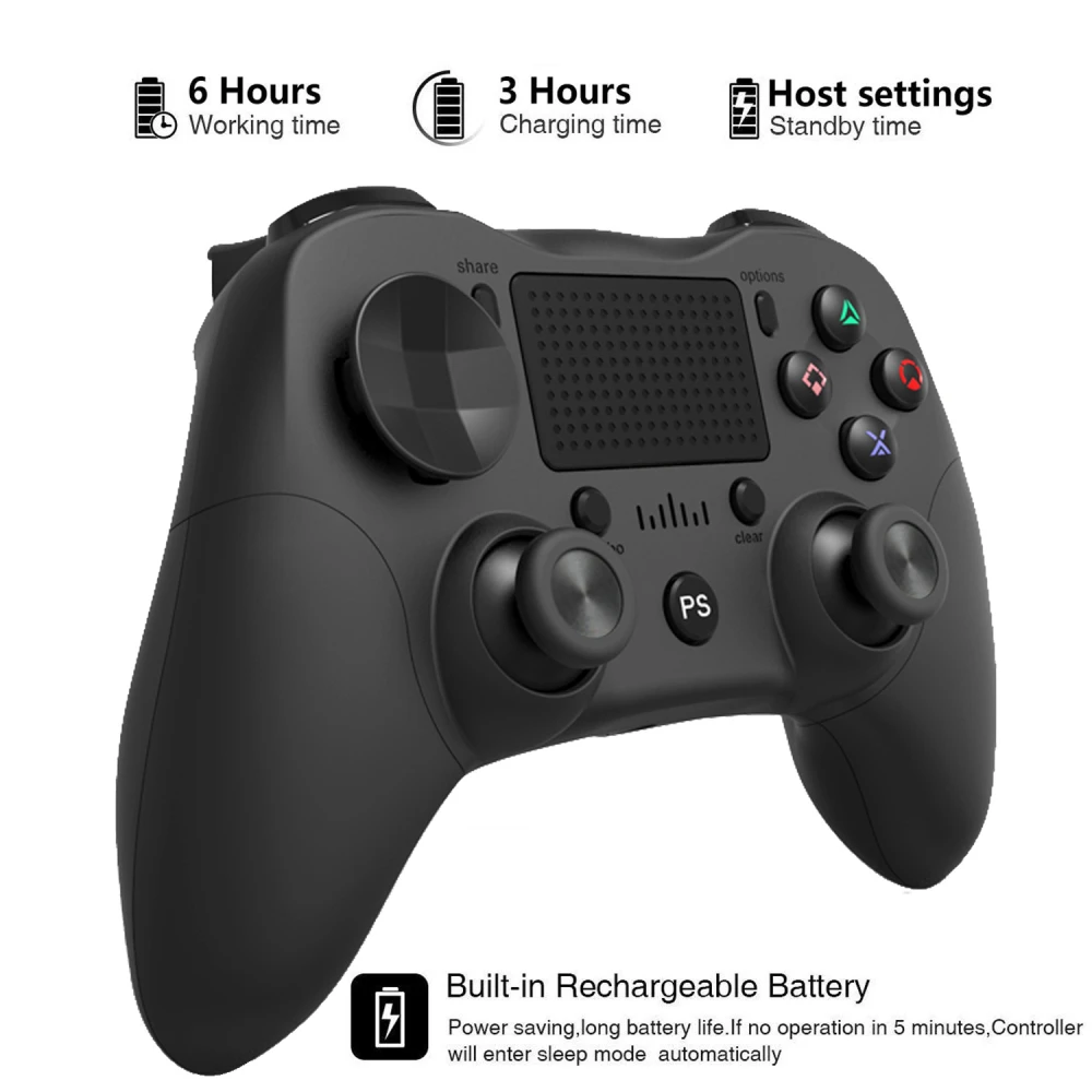 Manette PS4 sans fil noire DoubleShock 4 pour PlayStation 4