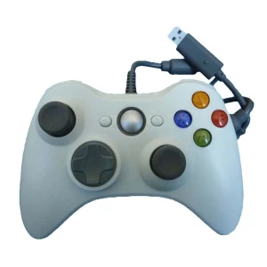 satkit Manette filaire Xbox 360 compatible blanche - ergonomique et précise