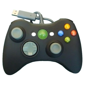 satkit Manette filaire Xbox 360 compatible noire pour un confort et un contrôle optimaux