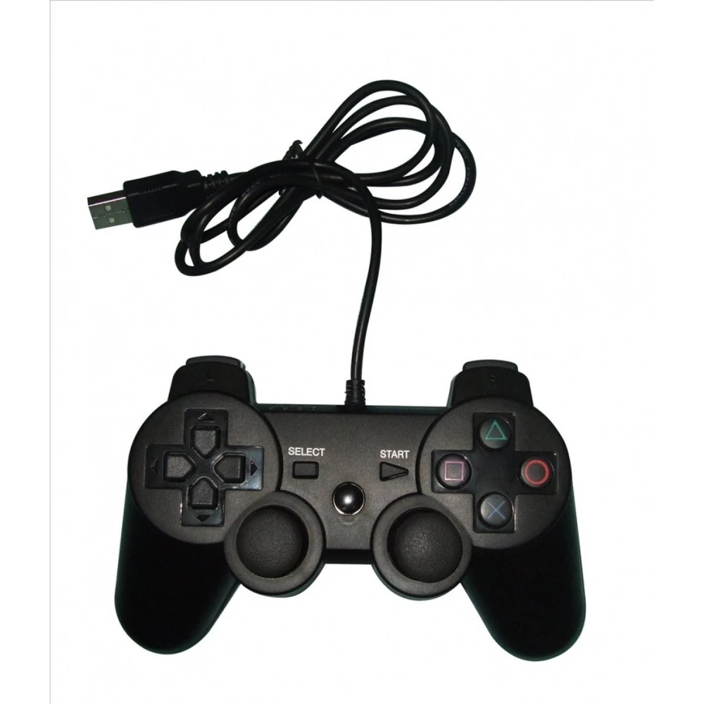Manette double shock PS3 PC USB compatible et économique