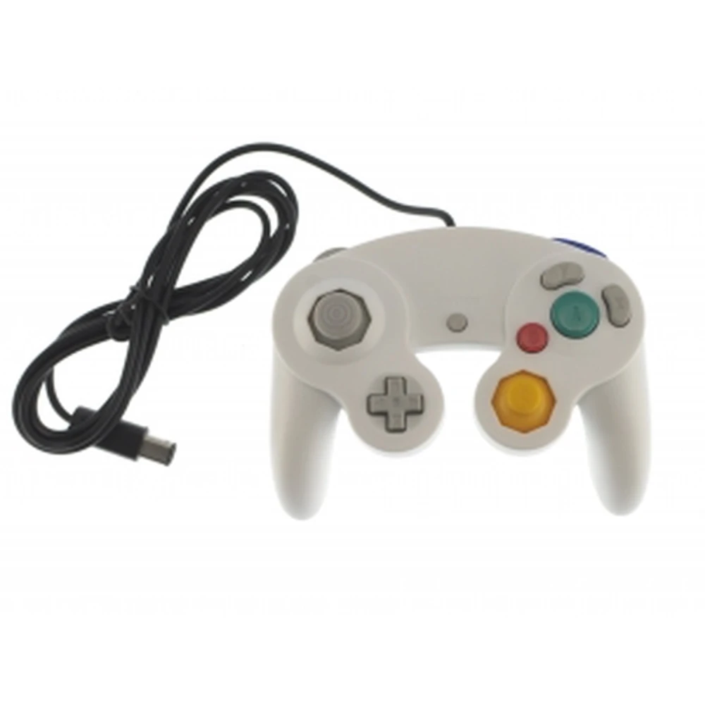 Manette GameCube pour Wii blanche avec vibration - Contrôleur satkit