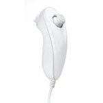 Nunchuk Wii compatible blanc pour un contrôle précis et confortable