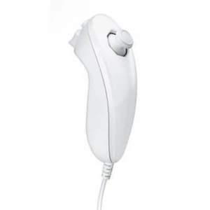 Nunchuk Wii compatible blanc pour un contrôle précis et confortable