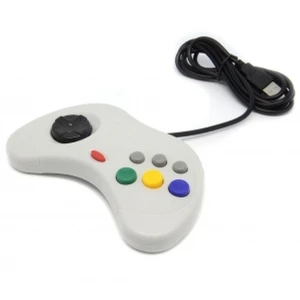 Manette Sega Saturn USB pour PC et Mac - contrôleur gris