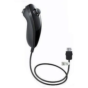 Nunchuk Wii noir compatible pour un contrôle précis sur Wii