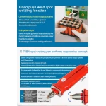 Machine de soudure par points Sunkko 709AD+ 220V avec fer à souder pour batterie lithium 18650