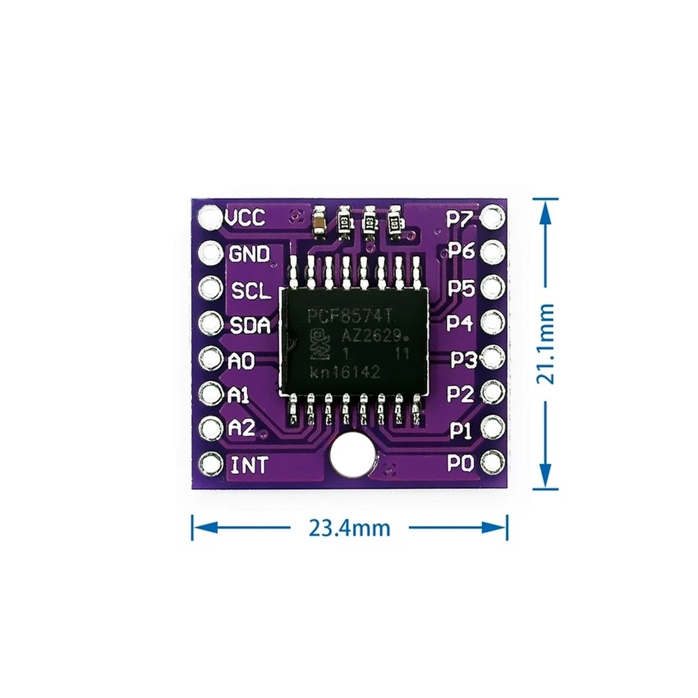 Module I2C PCF8574T pour Arduino - Extension E/S en cascade