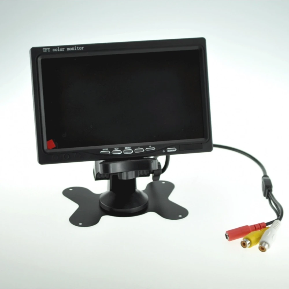 Monitor LCD 7 pulgadas encastrable con mando a distancia para CCTV