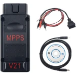 MPPS V21 outil de programmation ECU Main + Tricore + Multiboot avec câble