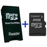 Adaptateur MS Pro Duo + MicroSD 2GB compatible Sony PSP