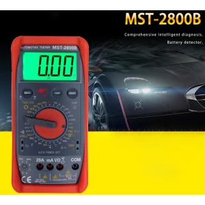 MST-2800B Multimètre numérique intelligent à grand écran LCD pour l’automobile