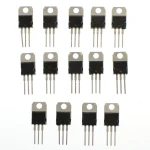Pack de 14 régulateurs de tension TO220 - Modèles L7805 à L7824 et LM317T