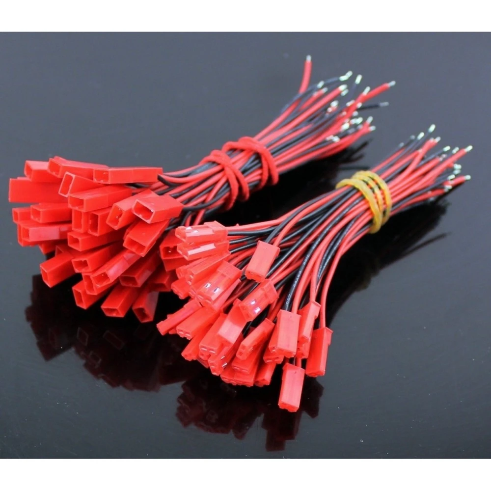 Pack de 20 connecteurs JST avec câble (10 femelle + 10 mâle) pour drones et RC