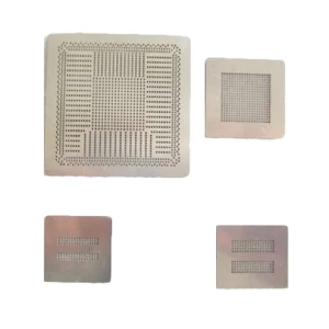 Pack 4 stencils PS4 chaleur directe : gabarits précis pour réparation