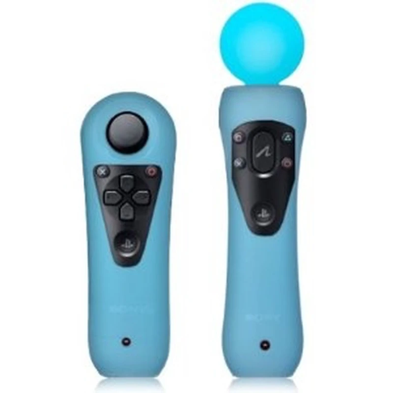 Pack de 2 housses en silicone pour manettes Playstation Move PS3 en plusieurs couleurs
