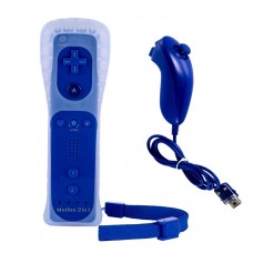 PACK WIIMOTE + NUNCHUCK *COMPATIBLE*[Wiimote + Nunchuck] BLUE Wii CONTROLLERS  13.00 euro - satkit