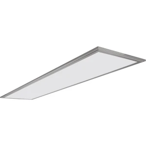 Panneau LED Slim 120x30cm 48W 4500lm 4500K avec cadre argent et lumière blanche
