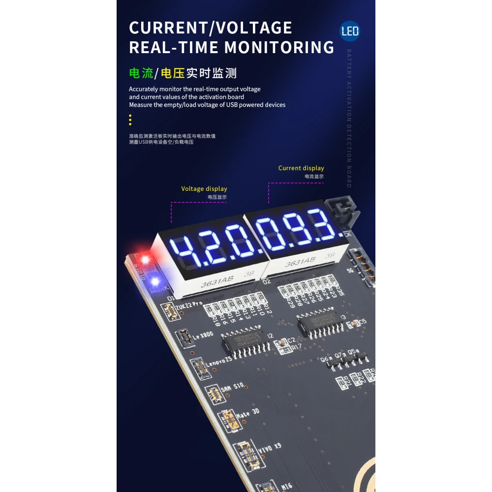 Plaque d’activation de batterie Mechanic BA27 pour iPhone et Android