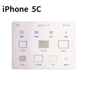 Plaque stencil IC iPhone 5C pour reballing BGA Mlink
