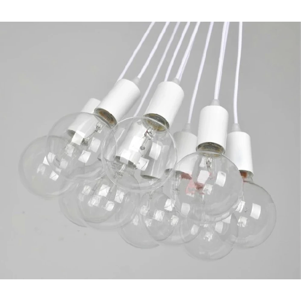 Vista lateral del porta lámpara vintage E27 con cable de 1,1 metros modelo C2