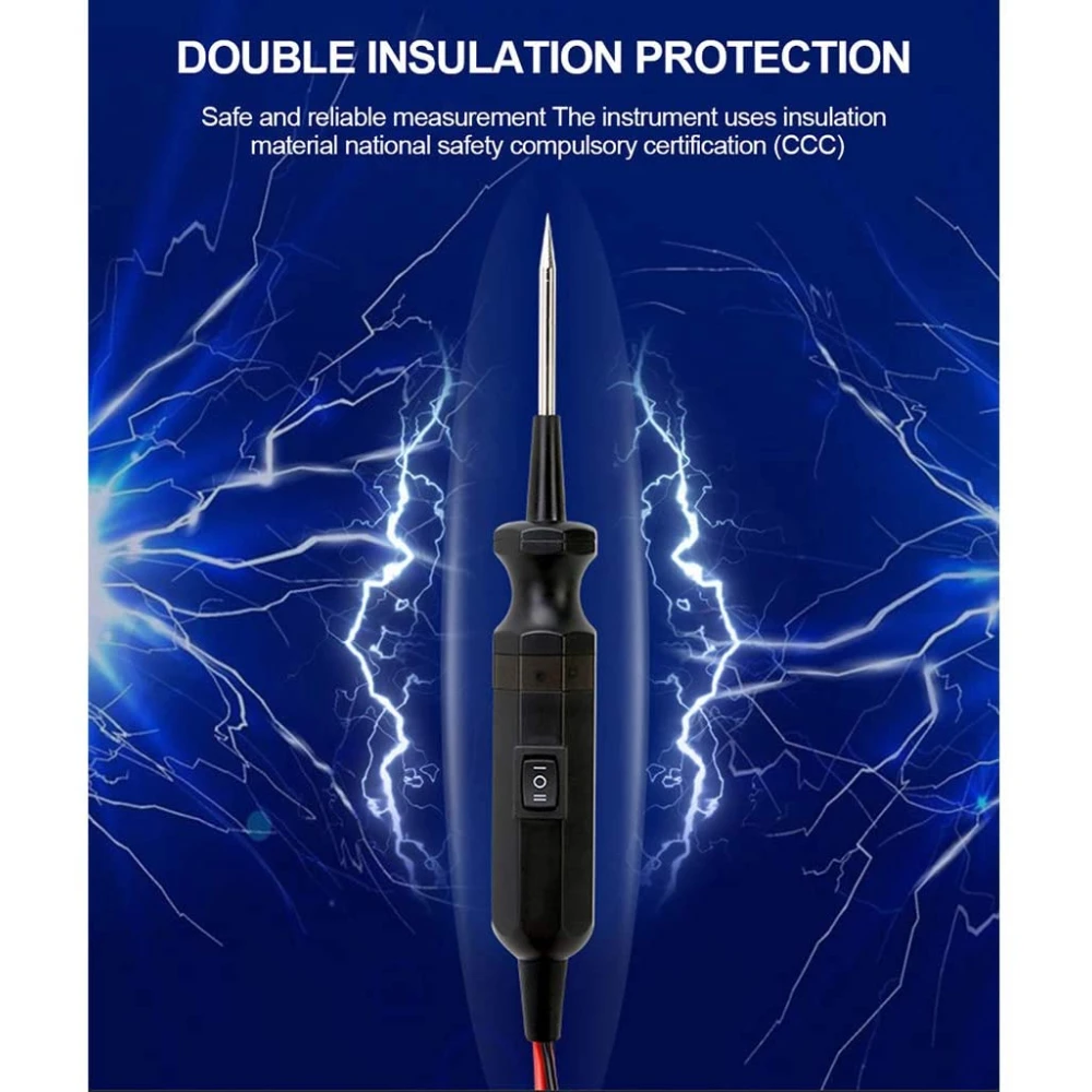 Indicadores LED de polaridad rojo y verde del probador DY18