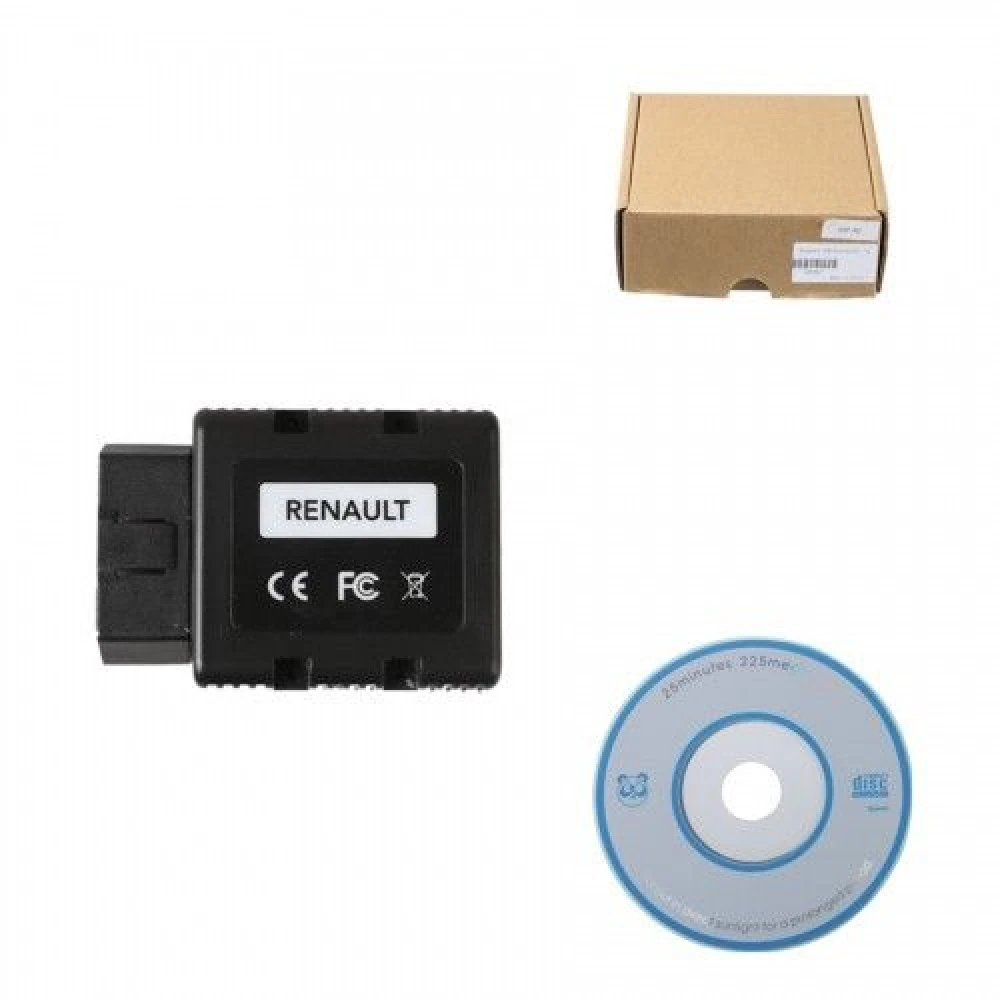 Interfaz Renault-Com Cable Diagnóstico Bluetooth para Renault con caja y CD de software