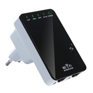 Répéteur WiFi 300 Mbps avec 2 ports RJ45 - Extenseur et point d'accès