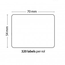 Rouleau de 320 étiquettes adhésives 70mm*54mm pour DYMO COMPATIBLE 99015 PACKING PRODUCTS  7.50 euro - satkit