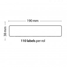 Rouleau de 110 étiquettes adhésives 190mm*38mm pour DYMO COMPATIBLE 99018 PACKING PRODUCTS  3.70 euro - satkit
