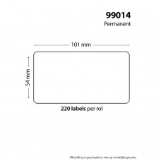 Rouleau de 220 étiquettes adhésives 101*54MM pour DYMO COMPATIBLE 99014 PACKING PRODUCTS  2.70 euro - satkit