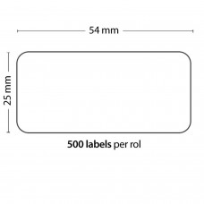 Rouleau De 500 Étiquettes Adhésives 54mm*25mm Pour Dymo Compatible 11352