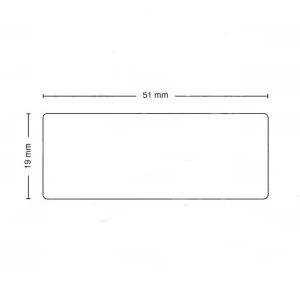Rouleau de 500 étiquettes adhésives compatibles Dymo 11355 19mm x 51mm