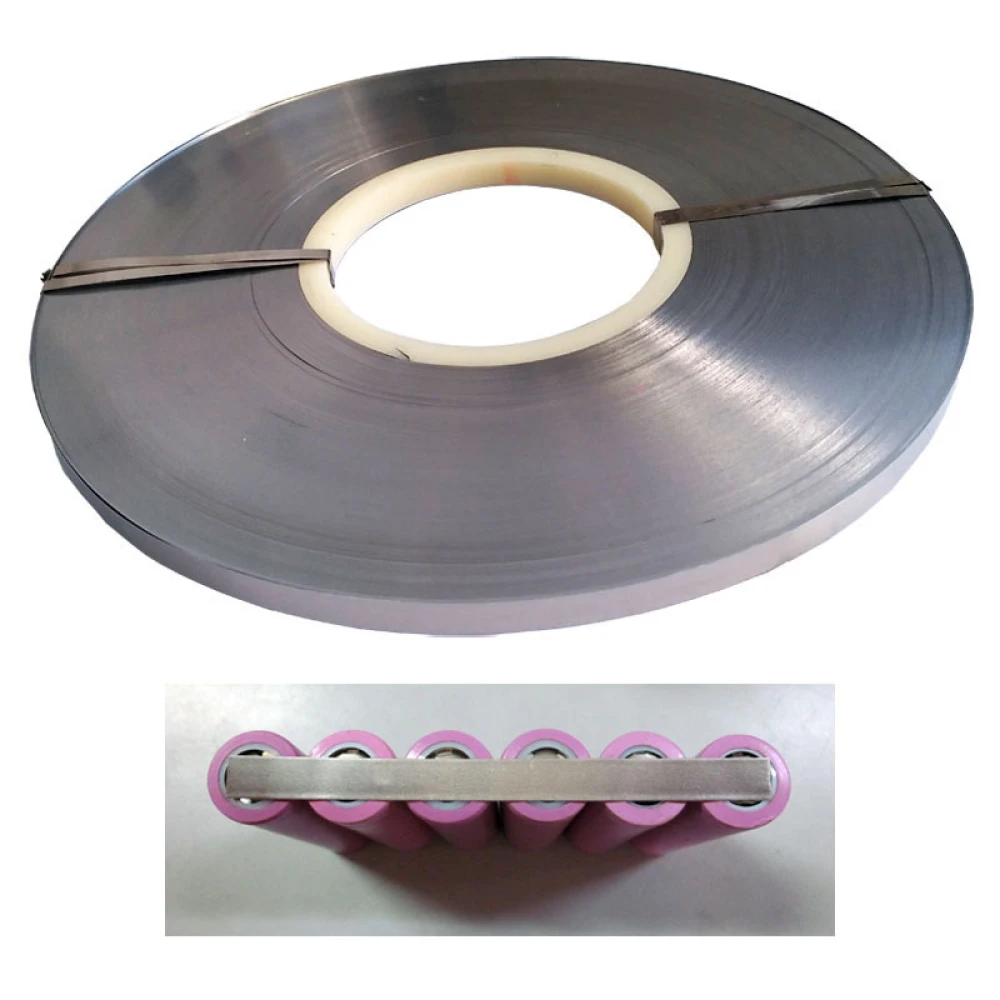 Rouleau bande acier 0,1mmx5mm 1kg pour soudure batteries 18650