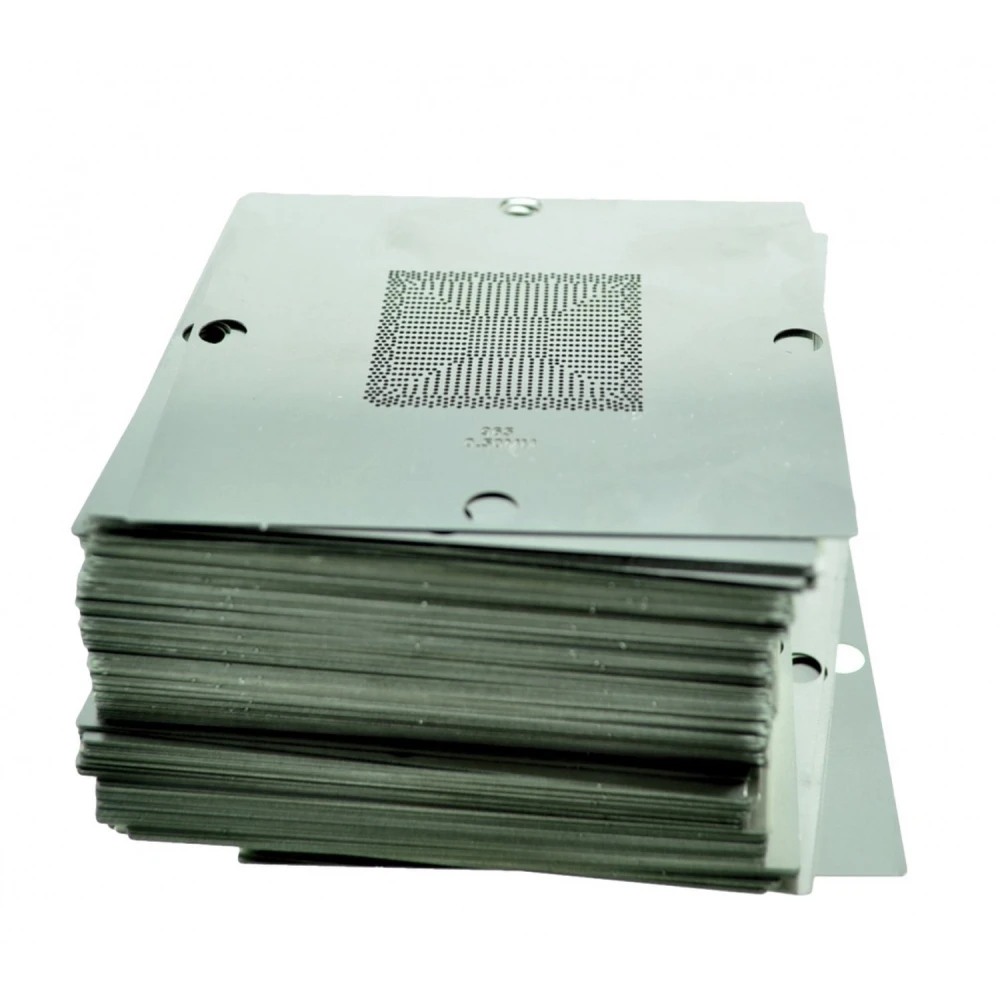 Set 8 pochoirs universels 90mmx90mm Mk-15/Ht90 avec 230 gabarits