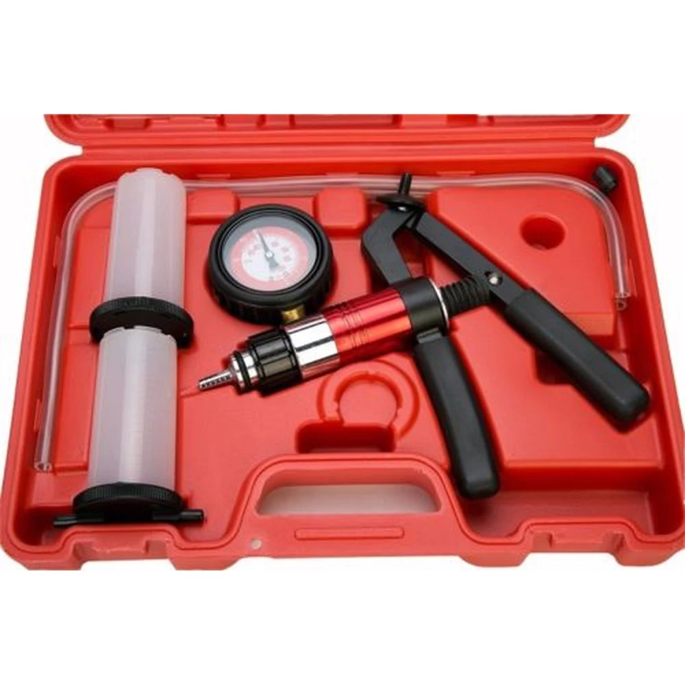 Maletín portátil del set vacuómetro sangrador de frenos comprobador de presión y vacío