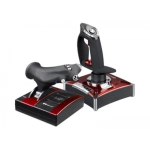 Système de contrôle de vol double joystick pour PC avec gamepad et double throttle
