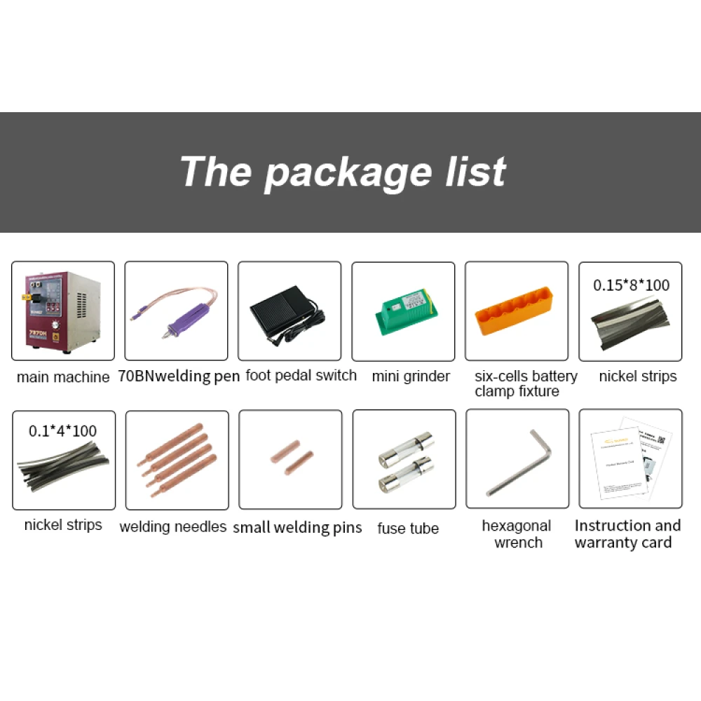 Soudeuse par points Sunkko 737DH pour batteries lithium 18650 14500 21700