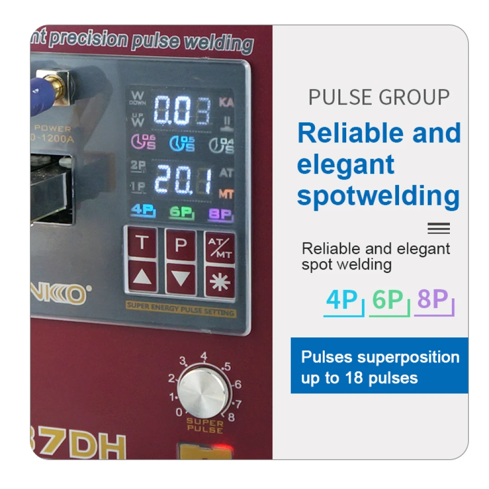 Soudeuse par points Sunkko 737DH pour batteries lithium 18650 14500 21700