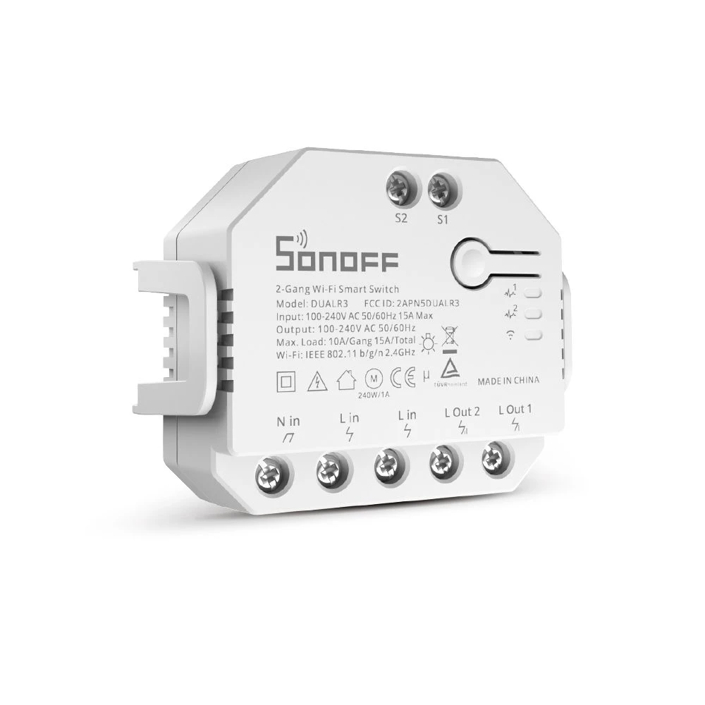 SONOFF DUAL R3 interrupteur intelligent double avec mesure de puissance et domotique