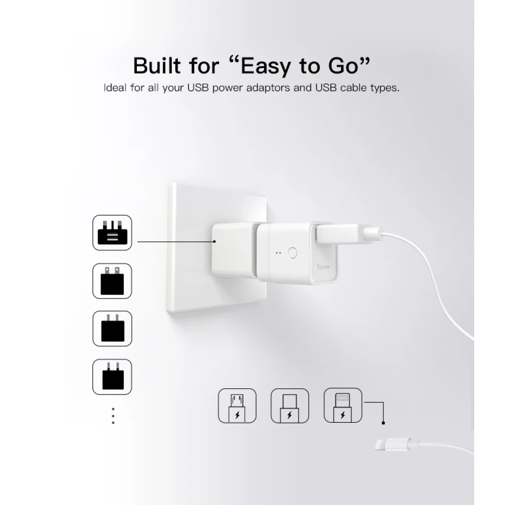 SONOFF Micro adaptateur USB WiFi intelligent pour contrôle à distance et automatisation